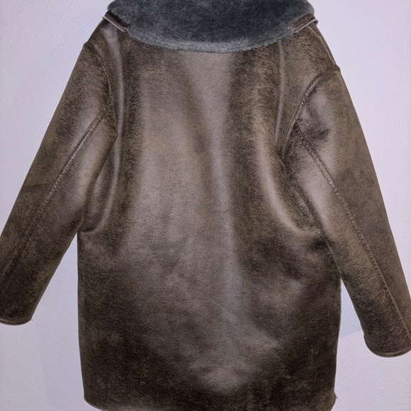 MANGO Reversible Faux Shearling Coat size S - Picture 6 of 7